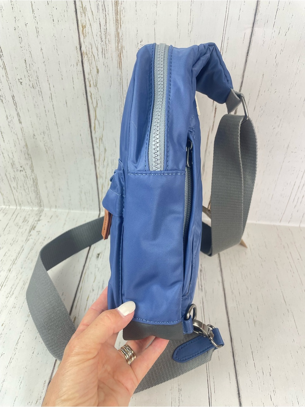 ORI LONDON Willesden Sling Bag *Burnt Blue - Picture 16 of 16